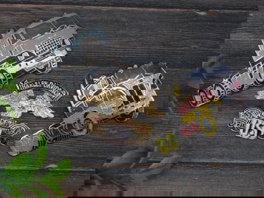 ENAMEL MEDALLION CABOCHONS