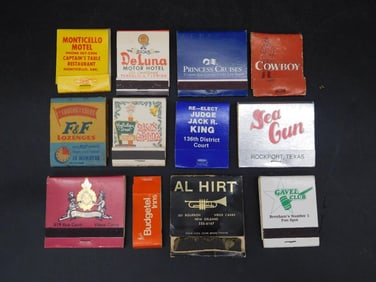 ADVERTISING MATCHBOOKS VINTAGE ANTIQUE