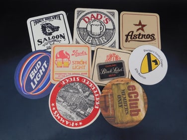 VINTAGE ADVERTISING COASTERS