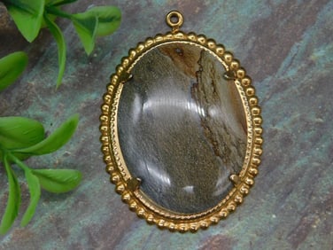 GENUINE STONE PENDANT ROCK STONE LAPIDARY SPECIMEN