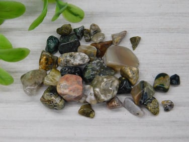 MIXED TUMBLED STONES ROCK STONE LAPIDARY SPECIMEN