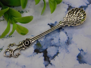 Vintage Ornate Silver-Plated Decorative Spoon
