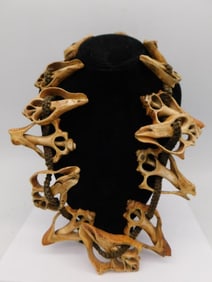 CONCH SLICE MALA SHAMAN NECKLACE