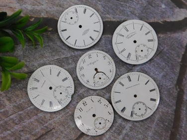 VINTAGE POCKET WATCH DIAL WATCHMAKER WATCHMAKING