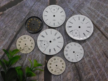 VINTAGE POCKET WATCH DIAL WATCHMAKER WATCHMAKING