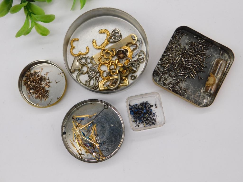 Vintage Watch Parts and Findings Collection Watchmaker Watchmaking Tools: Vintage Watch Parts and Findings Collection Watchmaker Watchmaking Tools