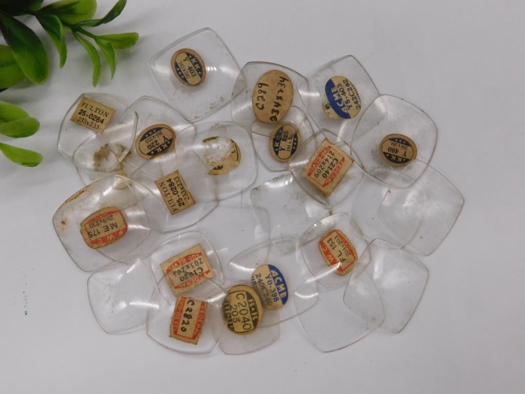 Vintage Watch Crystals with Original Labels Watchmaker Watchmaking Tools: Vintage Watch Crystals with Original Labels Watchmaker Watchmaking Tools
