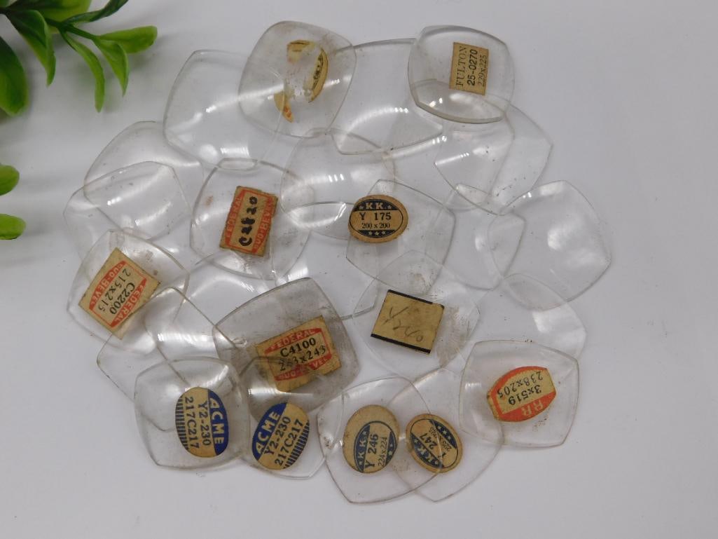 Vintage Watch Crystals with Assorted Labels Watchmaker Watchmaking Tools: Vintage Watch Crystals with Assorted Labels Watchmaker Watchmaking Tools