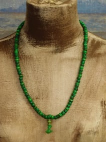 AFRICAN TRADE BEADS ROCK STONE LAPIDARY SPECIMEN