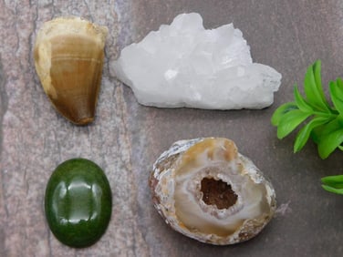 MIXED LOT ROCK STONE LAPIDARY SPECIMEN