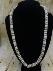 AFRICAN TRADE BEAD NECKLACE ROCK STONE LAPIDARY SPECIMEN