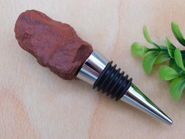 RED JASPER BOTTLE STOPPER ROCK STONE LAPIDARY SPECIMEN