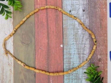 AFRICAN TRADE BEAD NECKLACE ROCK STONE LAPIDARY SPECIMEN