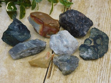 MIXED ROUGH ROCK ROCK STONE LAPIDARY SPECIMEN