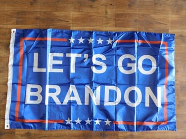 LETS GO BRANDON BLUE FLAG