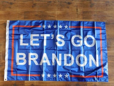 LETS GO BRANDON BLUE FLAG