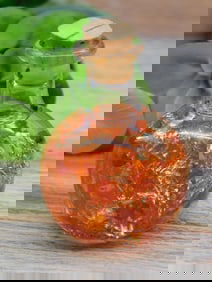 COPPER FLAKES IN BOTTLE ROCK STONE LAPIDARY SPECIMEN