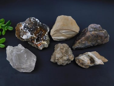 MIXED ROUGH LOT ROCK STONE LAPIDARY SPECIMEN