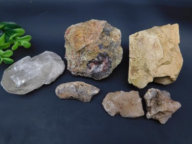 MIXED ROUGH LOT ROCK STONE LAPIDARY SPECIMEN