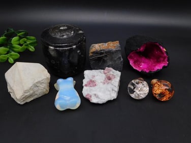MIXED LOT ROCK STONE LAPIDARY SPECIMEN