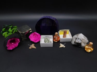 MIXED LOT ROCK STONE LAPIDARY SPECIMEN