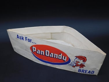 PAN DANDY BREAD PAPER HAT VINTAGE ANTIQUE ADVERTISING