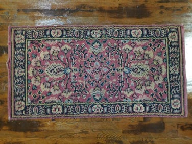 BURGUNDY ORIENTAL RUG VINTAGE ANTIQUE