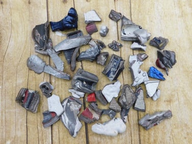 FORDITE MOTOR CITY AGATE ROCK STONE LAPIDARY SPECIMEN