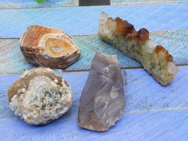 MIXED ROUGH ROCK ROCK STONE LAPIDARY SPECIMEN