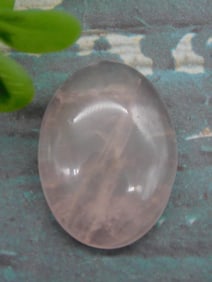 ROSE QUARTZ CABOCHON ROCK STONE LAPIDARY SPECIMEN