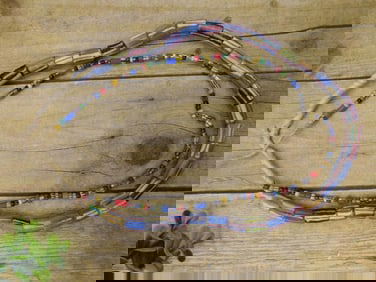 AFRICAN TRADE BEADS ROCK STONE LAPIDARY SPECIMEN