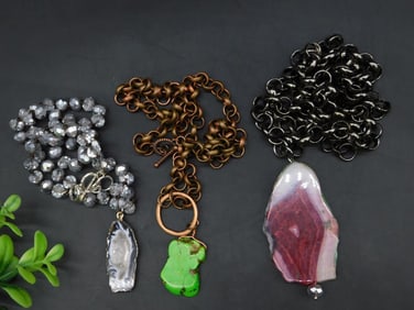 MIXED JEWELRY LOT ROCK STONE LAPIDARY SPECIMEN