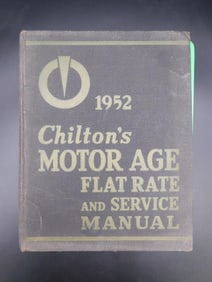 1952 CHILTONS MOTOR AGE FLAT RATE AND SERVICE MANUAL VINTAGE ANTIQUE