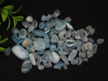 AQUAMARINE Collection of Polished Blue Gemstones, ~30 Grams