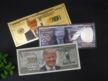 Set of Three Commemorative Trump-Style Novelty Bills
