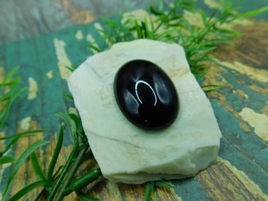 OBSIDIAN CABOCHON ROCK STONE LAPIDARY SPECIMEN