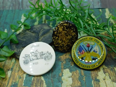 MIXED CABOCHON LOT ROCK STONE LAPIDARY SPECIMEN