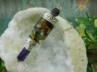 MIXED STONE PENDULUM ROCK STONE LAPIDARY SPECIMEN