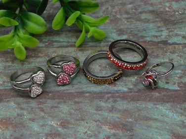 STONE RINGS ROCK STONE LAPIDARY SPECIMEN