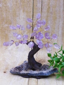 AMETHYST TREE ROCK STONE LAPIDARY SPECIMEN