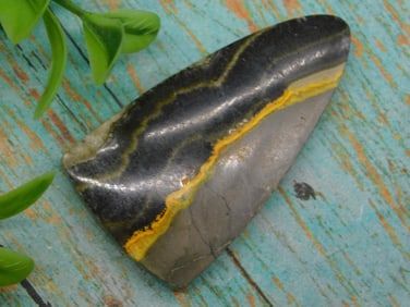 BUMBLEBEE JASPER CABOCHON ROCK STONE LAPIDARY SPECIMEN
