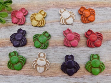 STONE SPIDER BEADS ROCK STONE LAPIDARY SPECIMEN