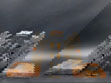 GEAR BOOK ENDS VINTAGE ANTIQUE