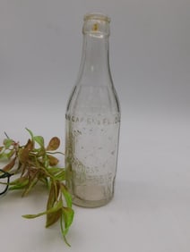 GLASS ADVERTISING BOTTLE VINTAGE ANTIQUE