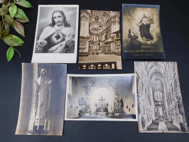Collection Of Religious Postcard Prints