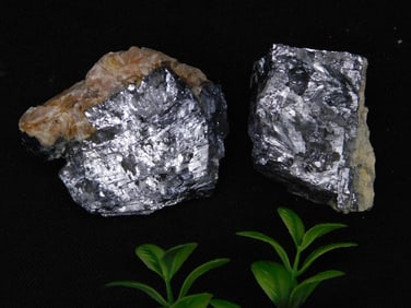 Two Galena Rock Stone Lapidary Specimen