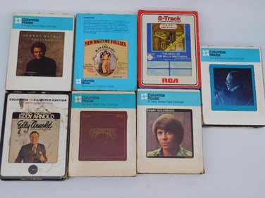 Vintage 8-Track Tapes From Various Artists