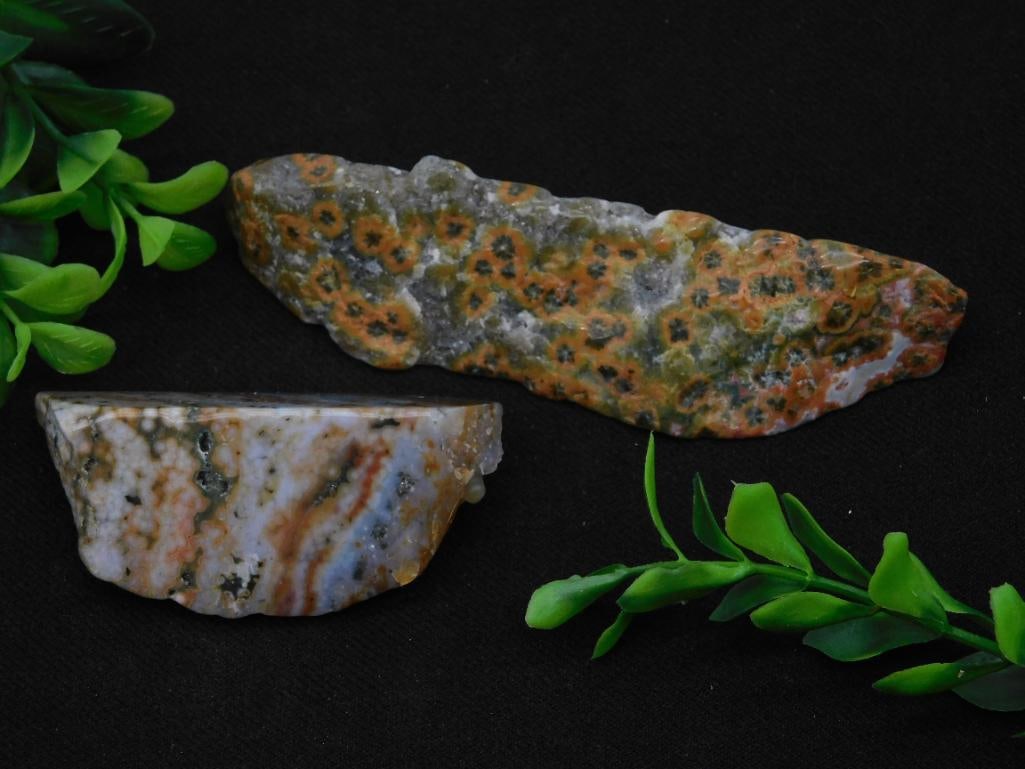 Ocean Jasper Agate Rock Stone Lapidary Specimen: Ocean Jasper Agate Rock Stone Lapidary Specimen