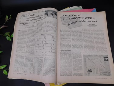 Lot of 1952 Issues of The Instructor Magazines