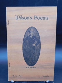 1938 WILSONS POEMS BOOK BY JOE WILSON VINTAGE ANTIQUE